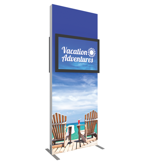 Vector Frame Double Sided Monitor Kiosk 01
