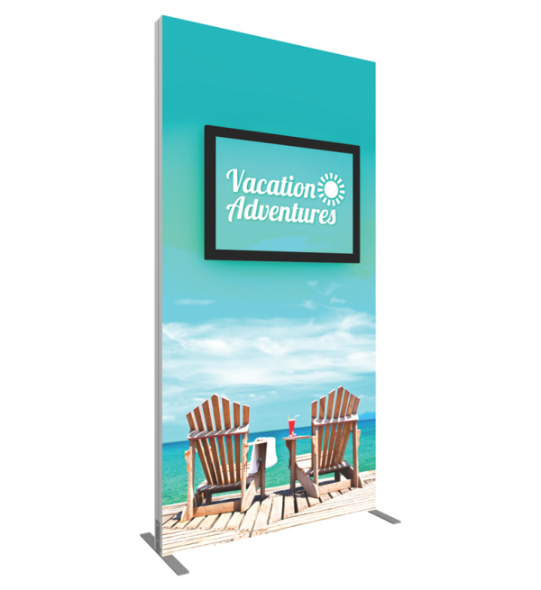 Vector Frame Single Sided Monitor Kiosk 02